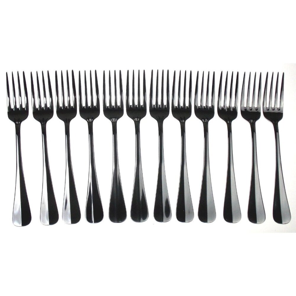 Paragon Set 12 Dinner Forks Stainless Steel SS Flatware Silverware Table Utensil
